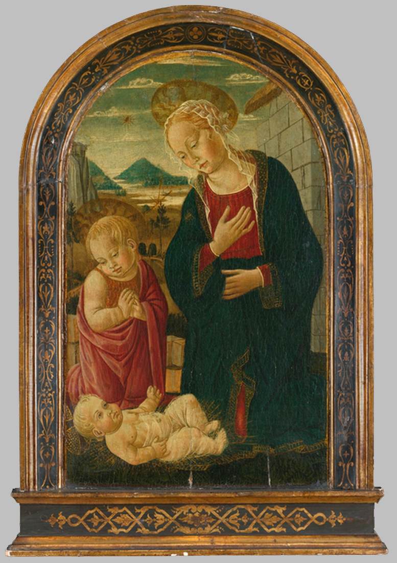 Jomfruen og barnet med babyen San Juan Bautista