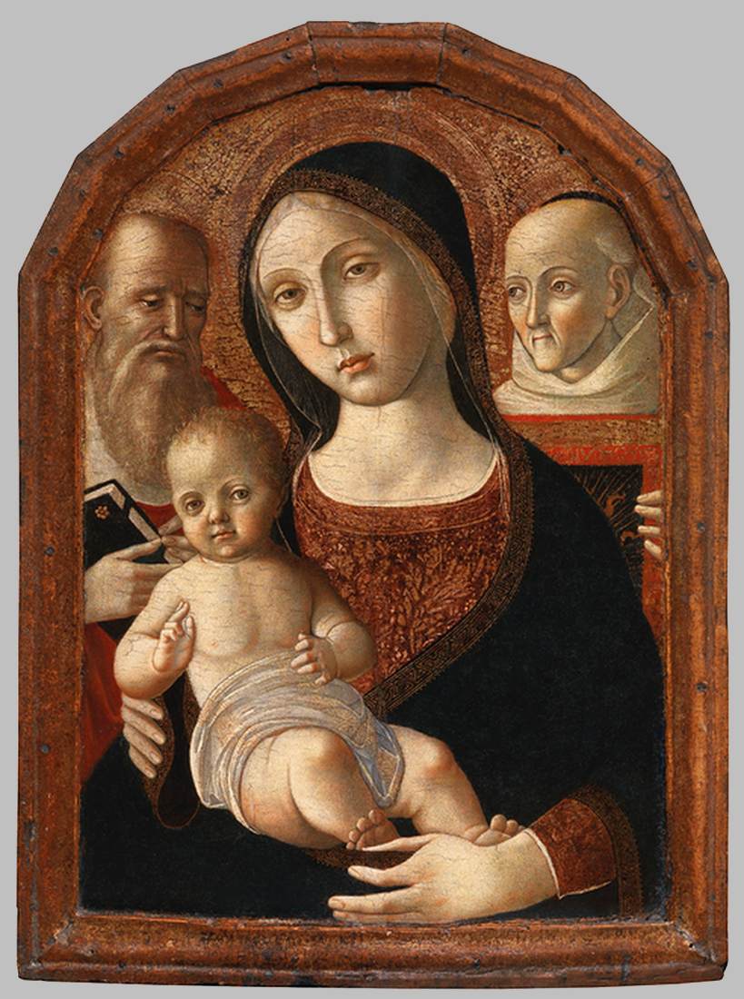 La Vierge et l'enfant avec San Jerónimo et Bernardino de Siena