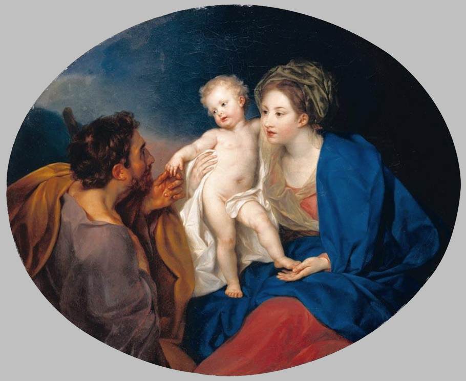 Madonna e criança com um pastor