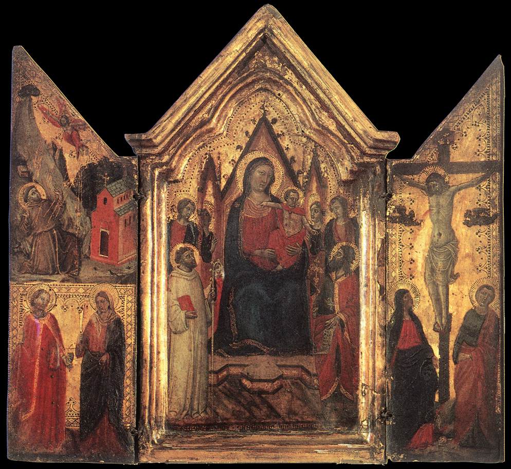 The Virgin Enthroned with Angels and Saints