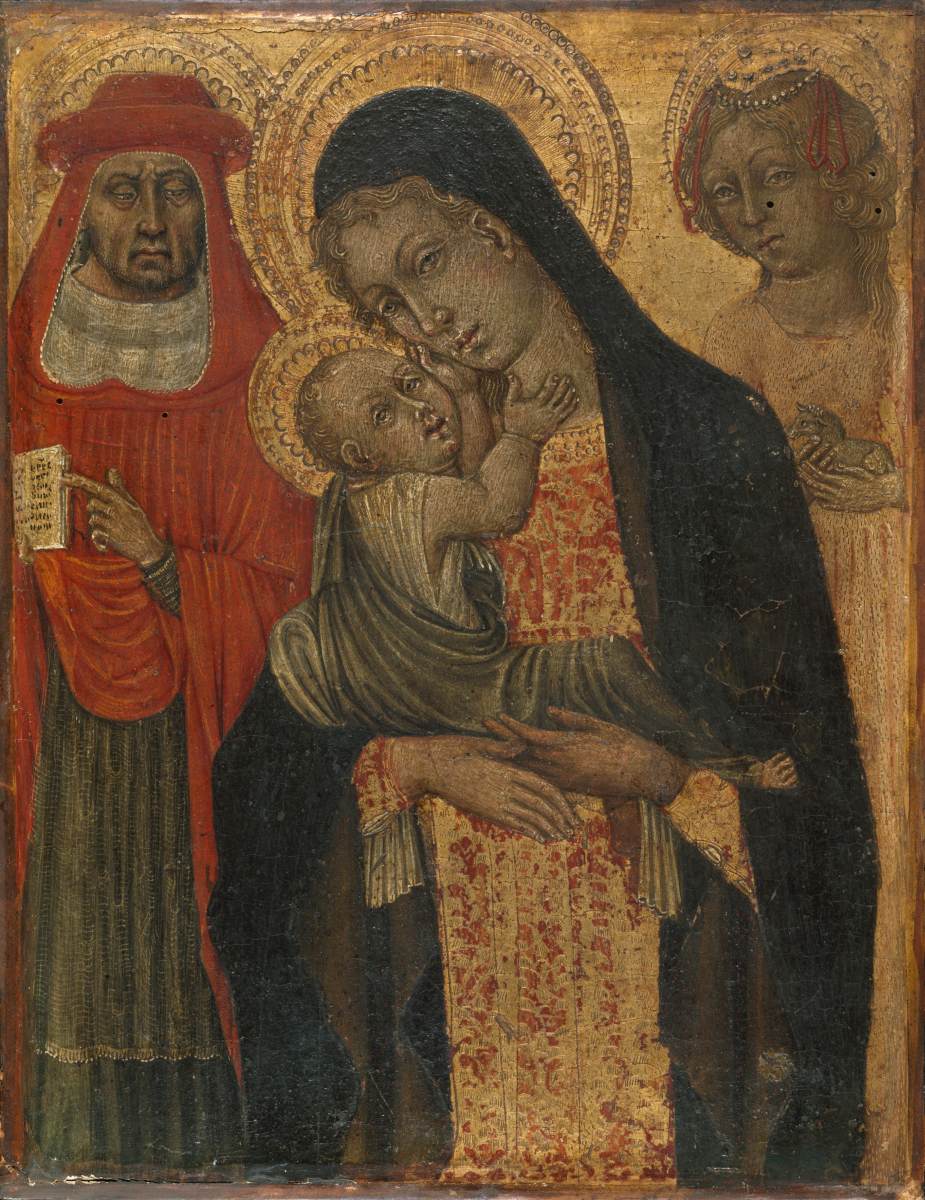Bakire ve San Jerónimo ve Agnes ile çocuk