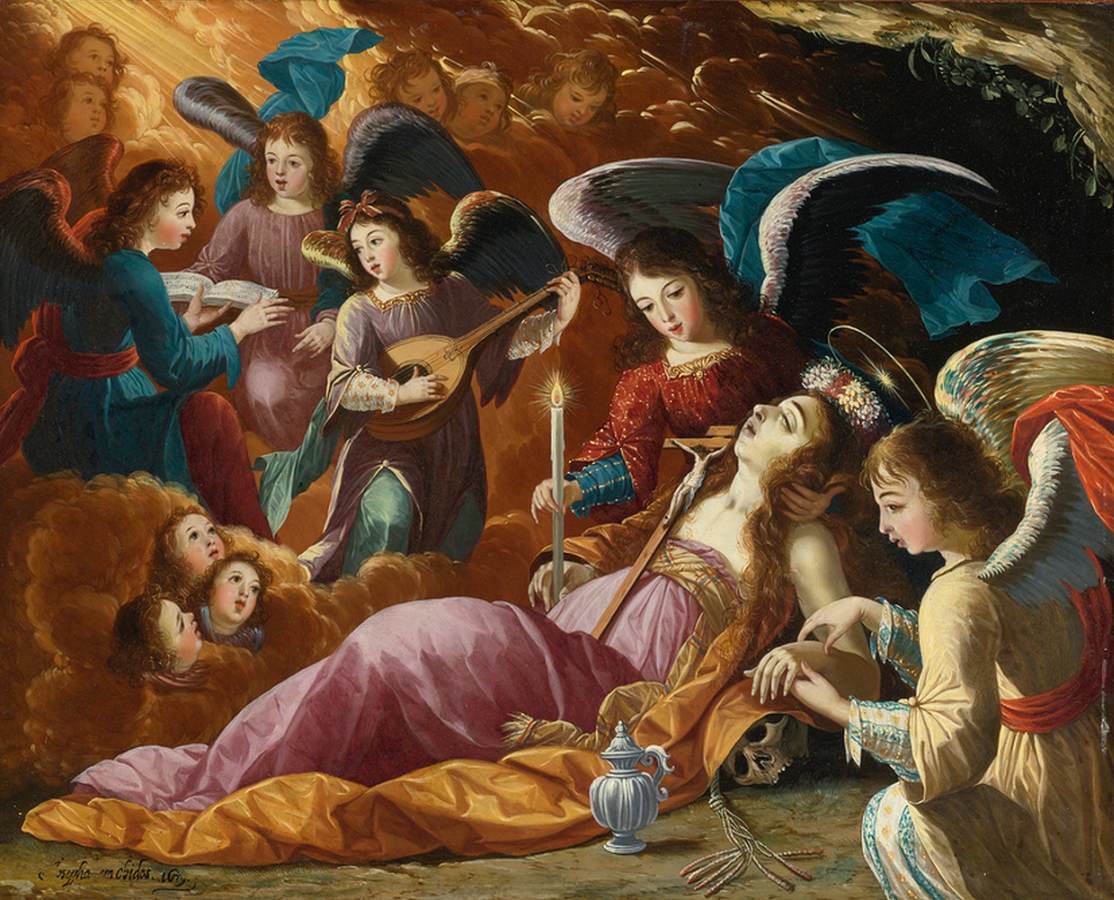 The Penitent Magdalene Consoled by the Angels