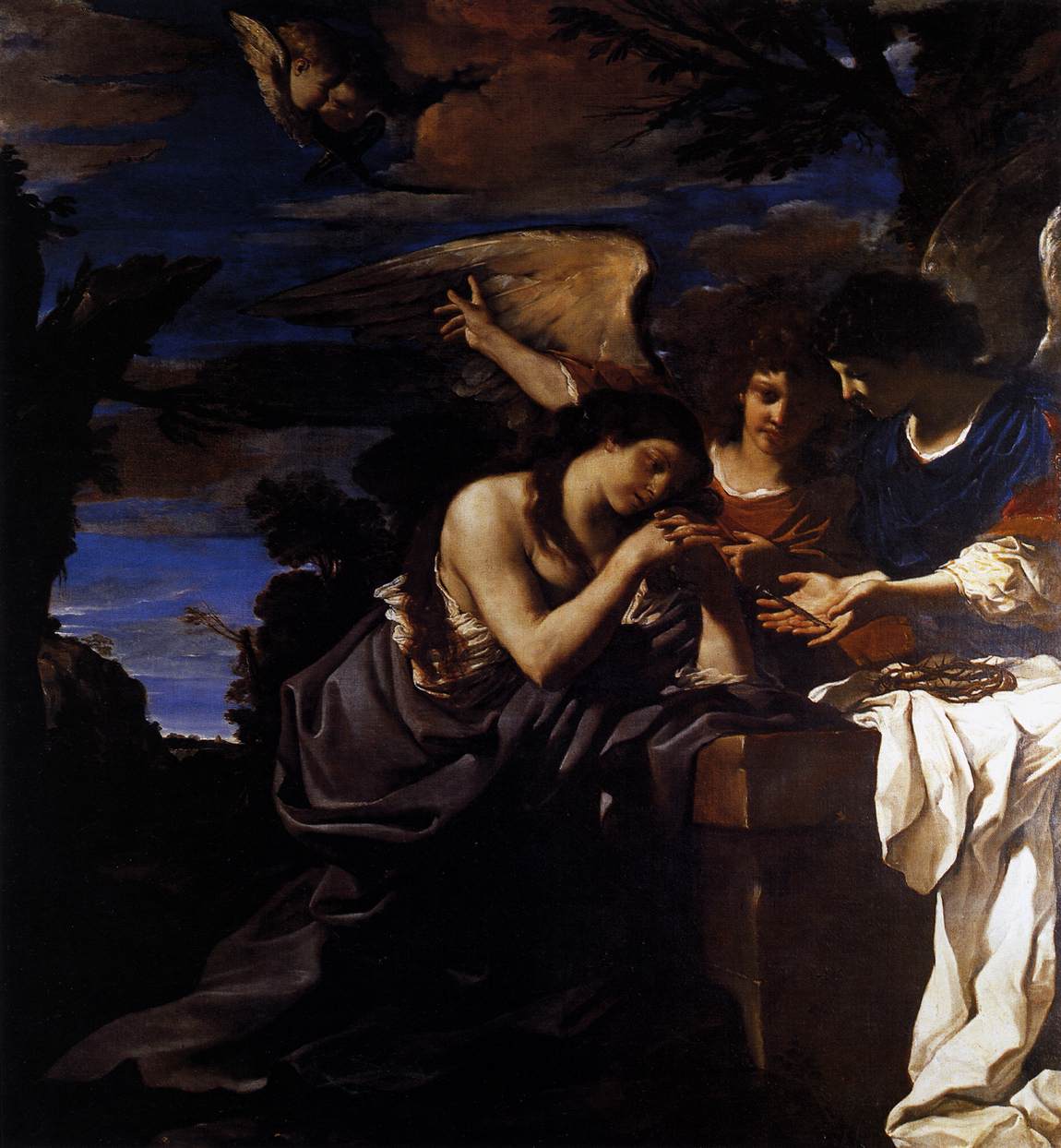 Magdalena e due angeli