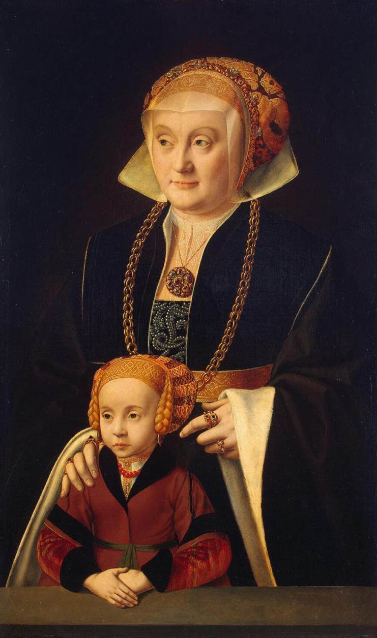 Portrait d'une femme avec sa fille