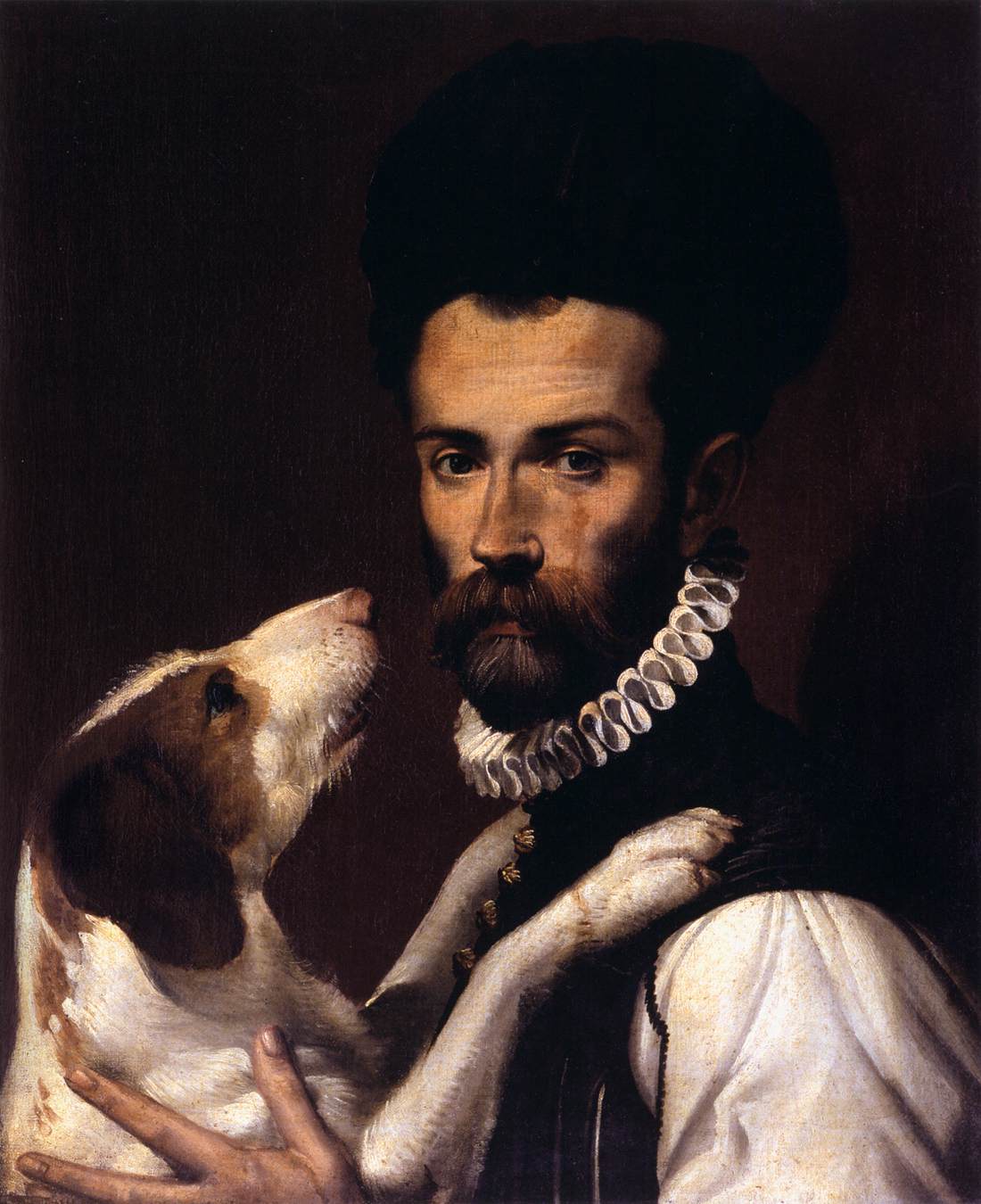 Retrato de un Hombre con un Perro