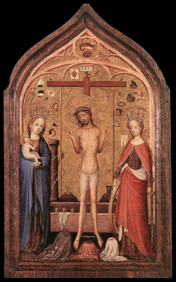 The Man of Sorrows with the Virgin and Saint Catherine