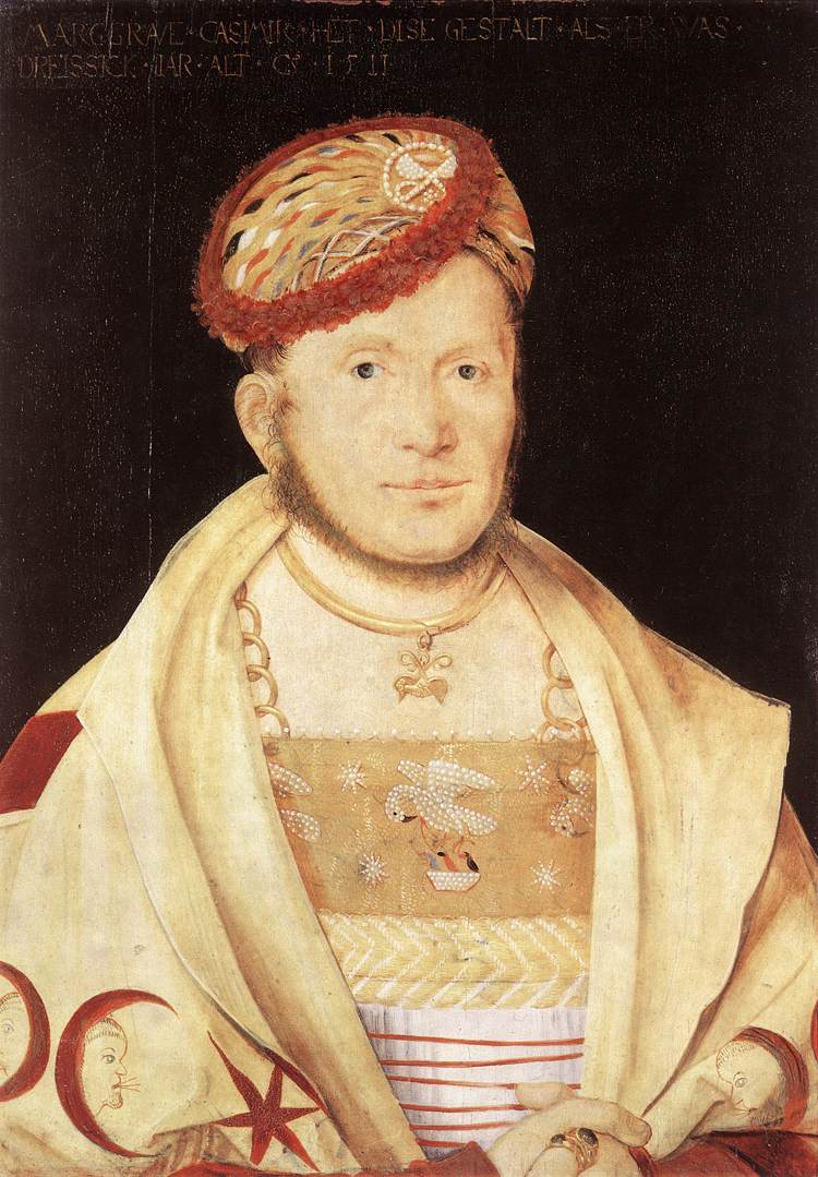 Portræt af Margrave Casimir de Brandenburg