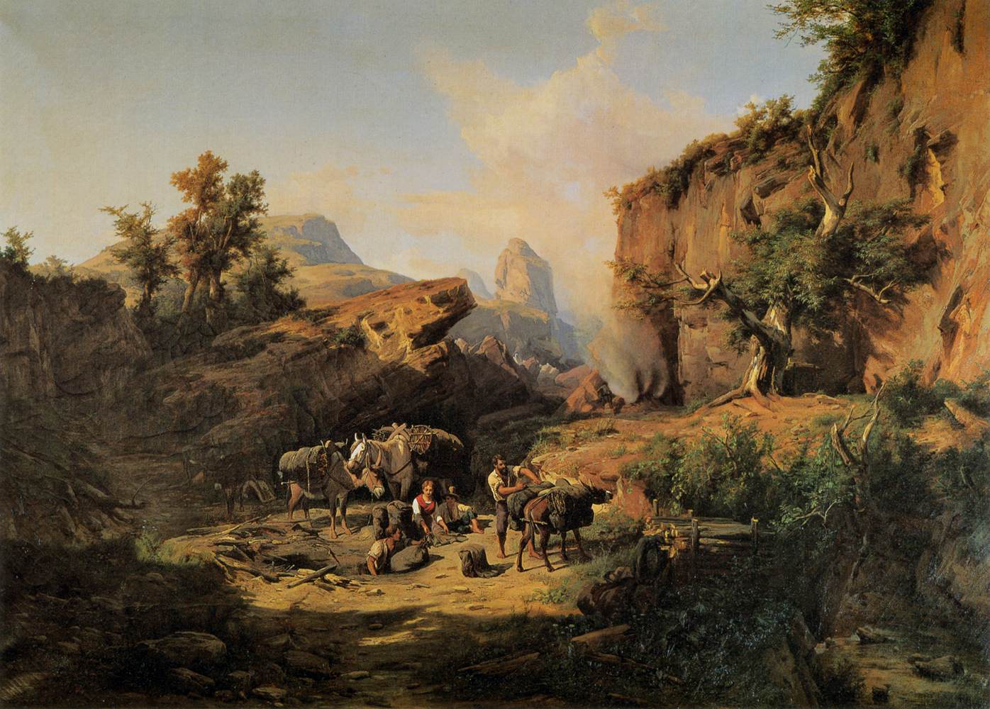 Paysage de brûleur de charbon