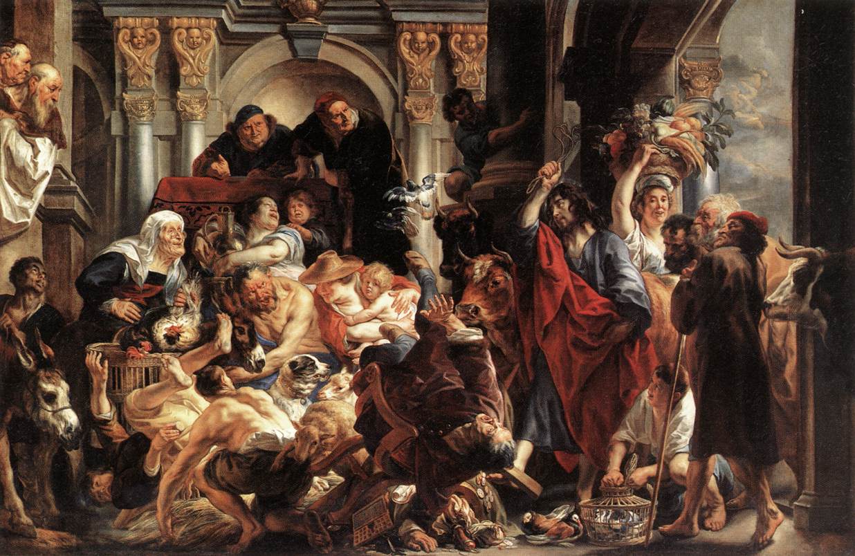 Christ Leading the Merchants out of the Temple