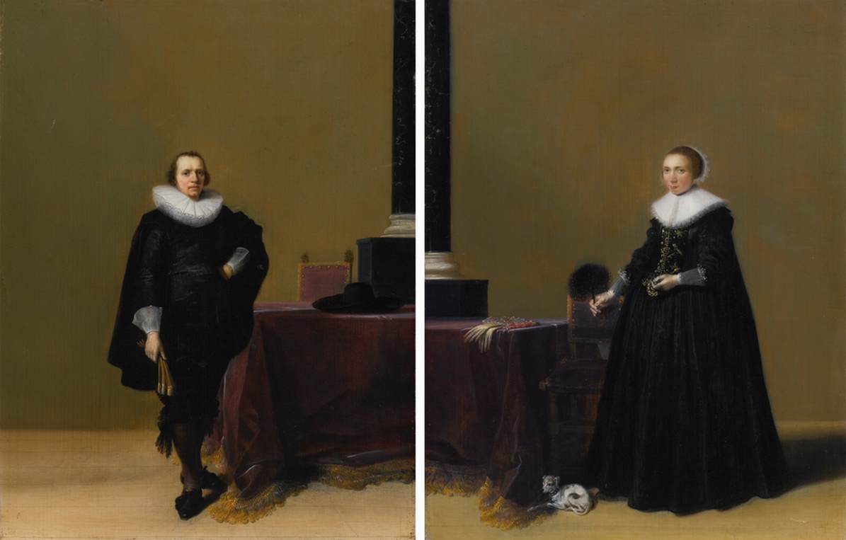 Portraits of Jacobo Van de Merckt and his wife Petronella Witsen