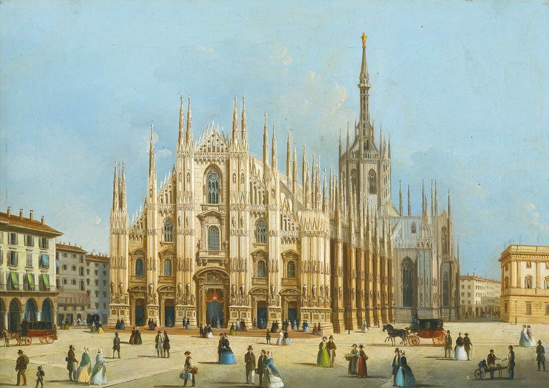 Katedralin manzarası, Milano