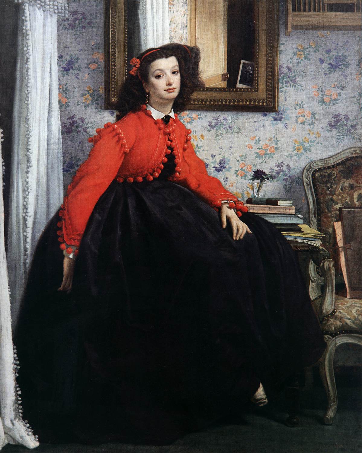 Portrait of Miss LL or Girl in a Red Jacket