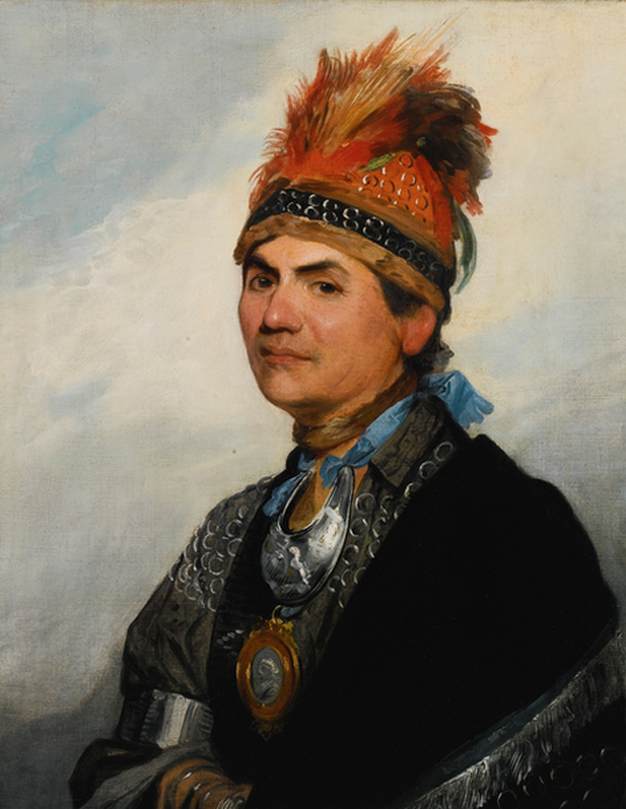 Portrait de Mohalcón Cephalina Thagendanegea, connu sous le nom de José Brant