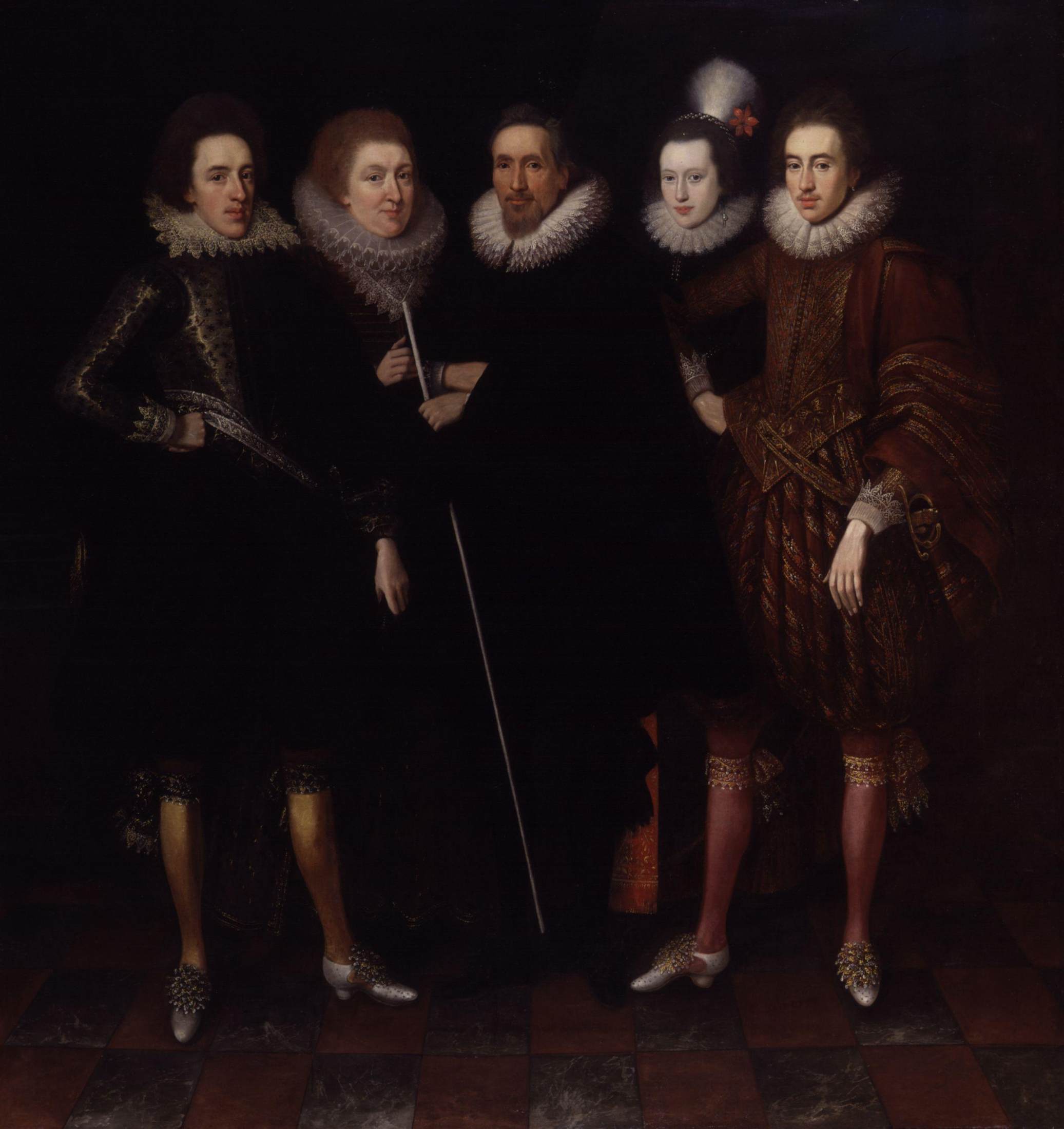 Den første optælling af Monmouth og hans familie