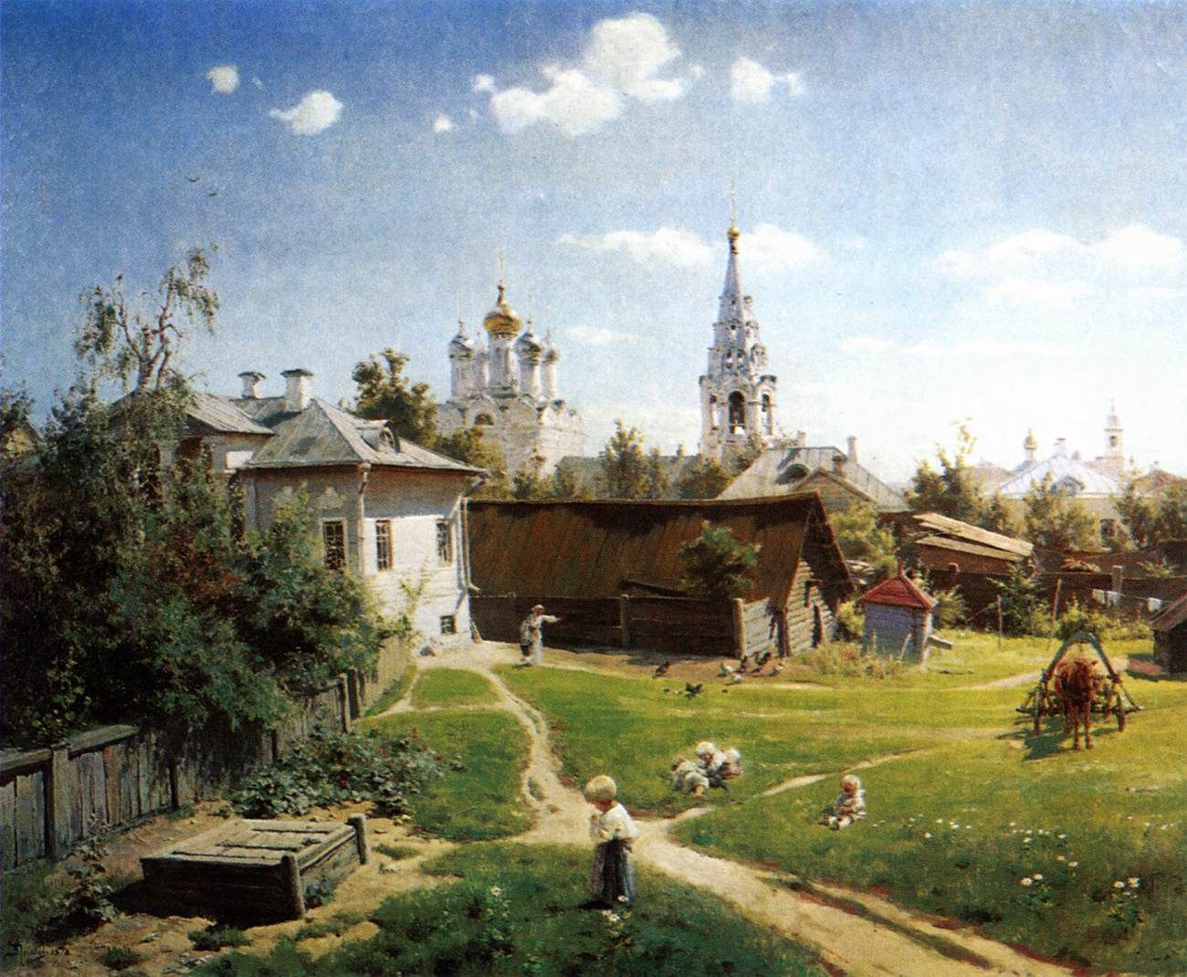 Un patio à Moscou