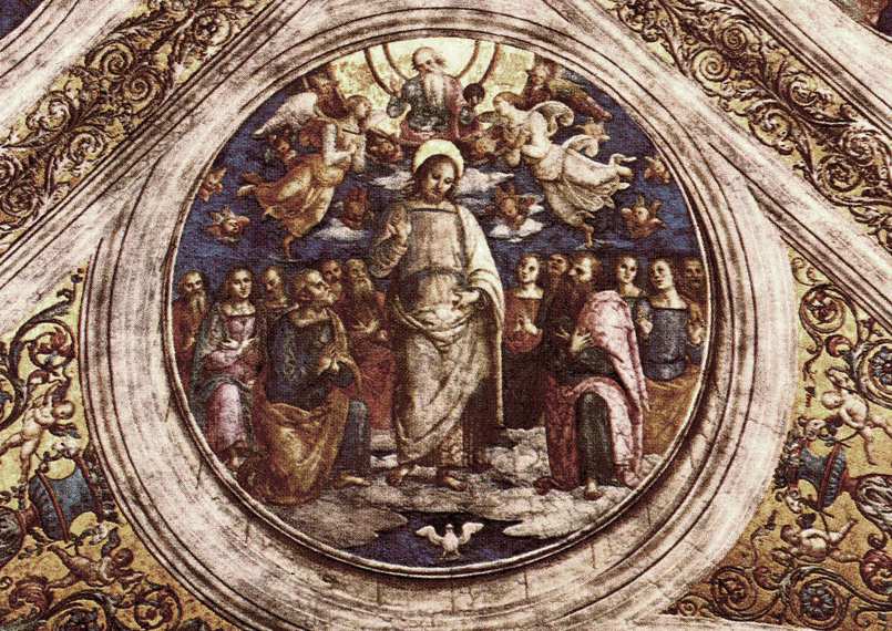 La Santissima Trinità e gli Apostoli