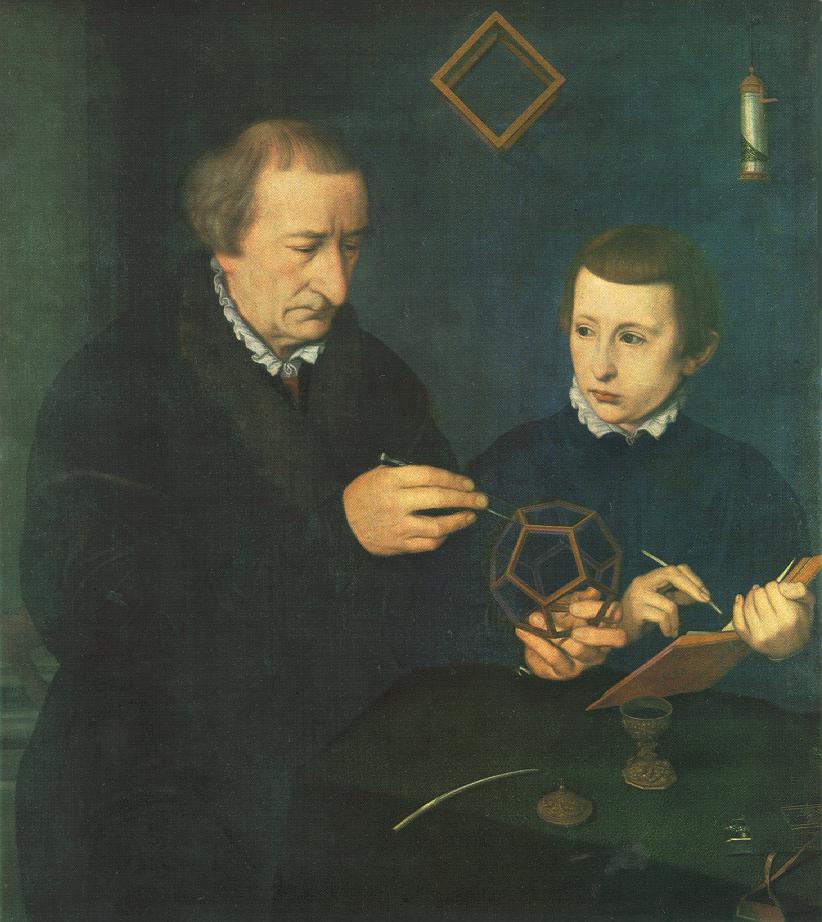 Portrait de Johannes Neudörfer et de son étudiant