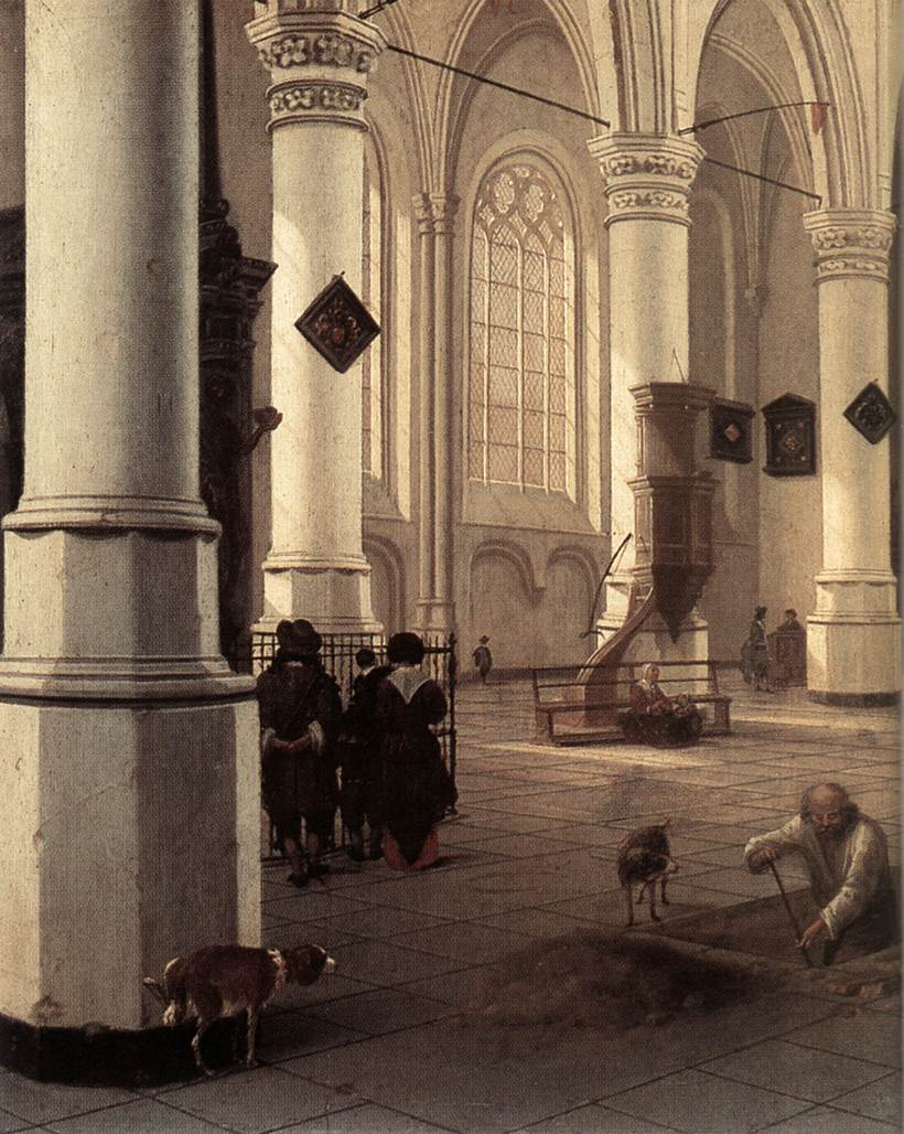 Interior do Nieuwe Kerk em Delft