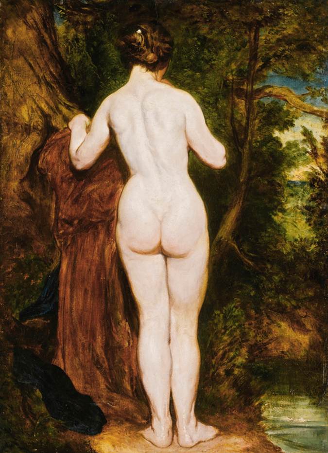 Nude Bather by a Stream