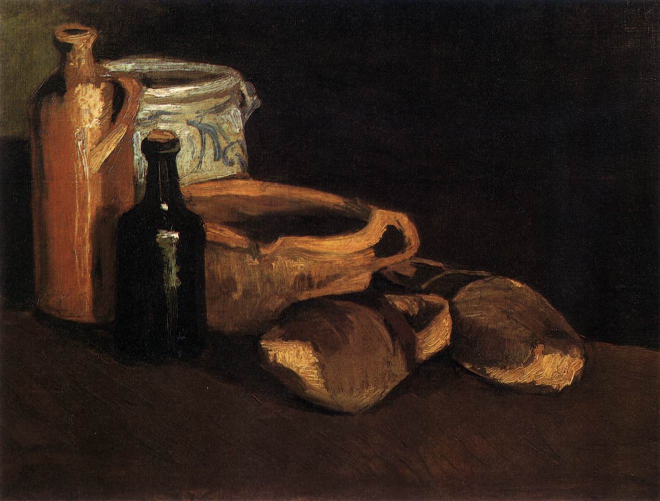 Still Life with Clogs and Flower Pots