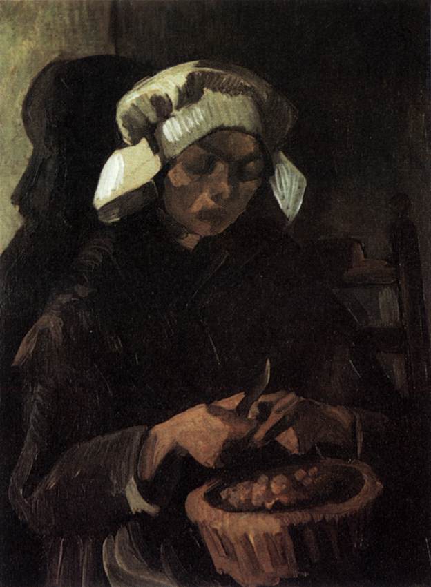 Peasant Woman Peeling Potatoes