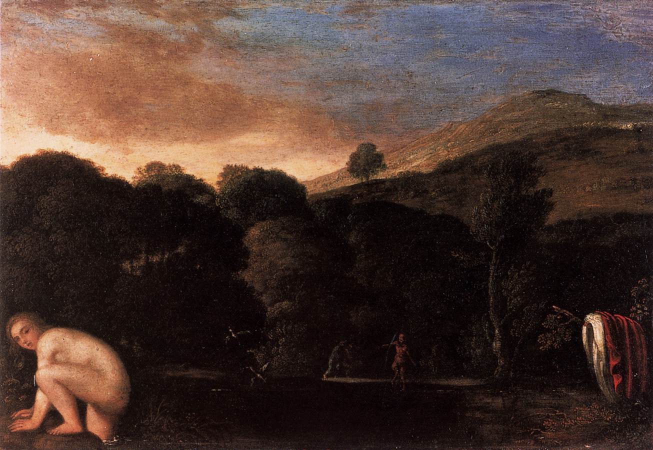 Nymph Fleeing from the Satyrs