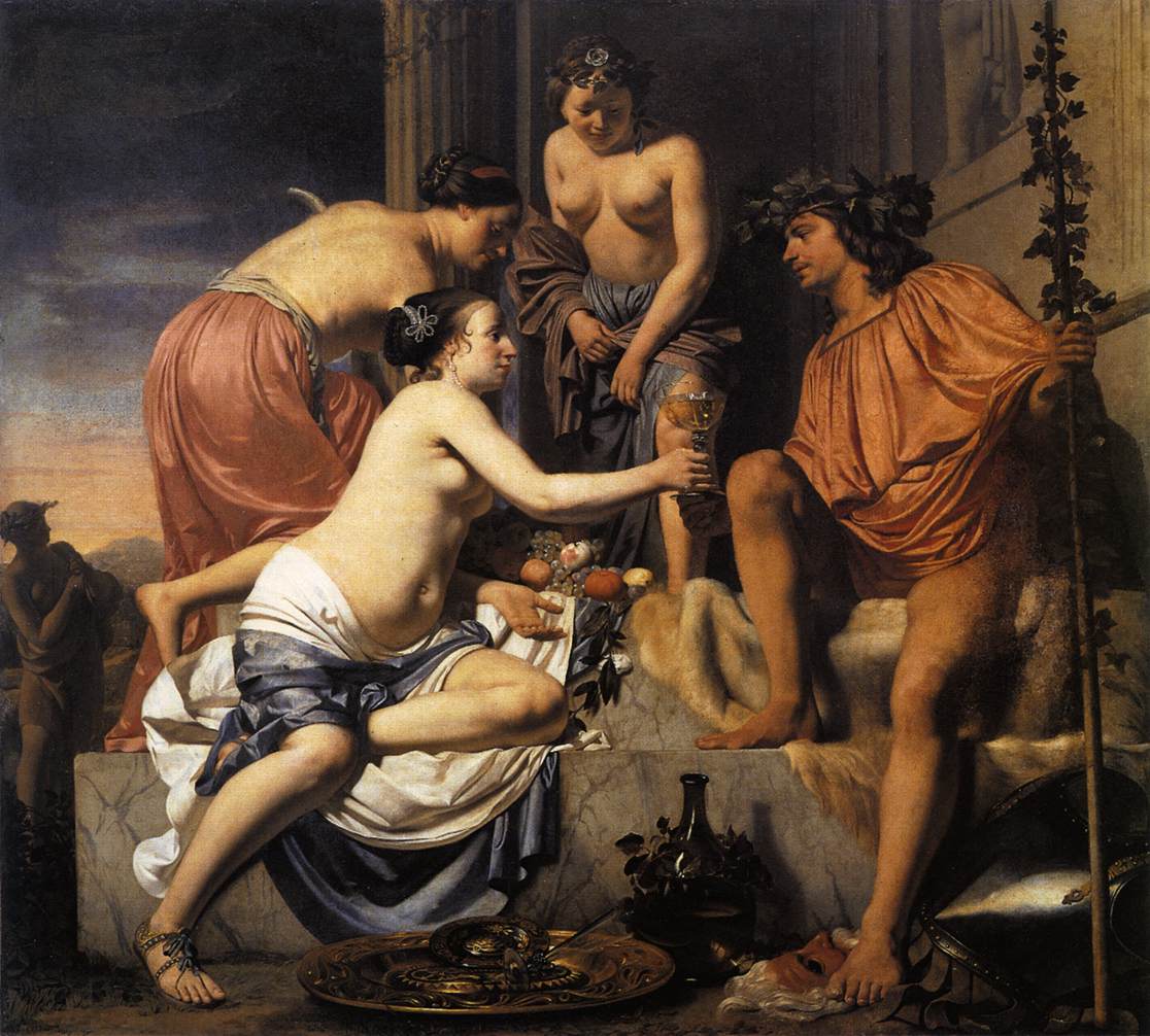 Nymphs Offering the Young Wine, Fruits and Flowers of Bacchus