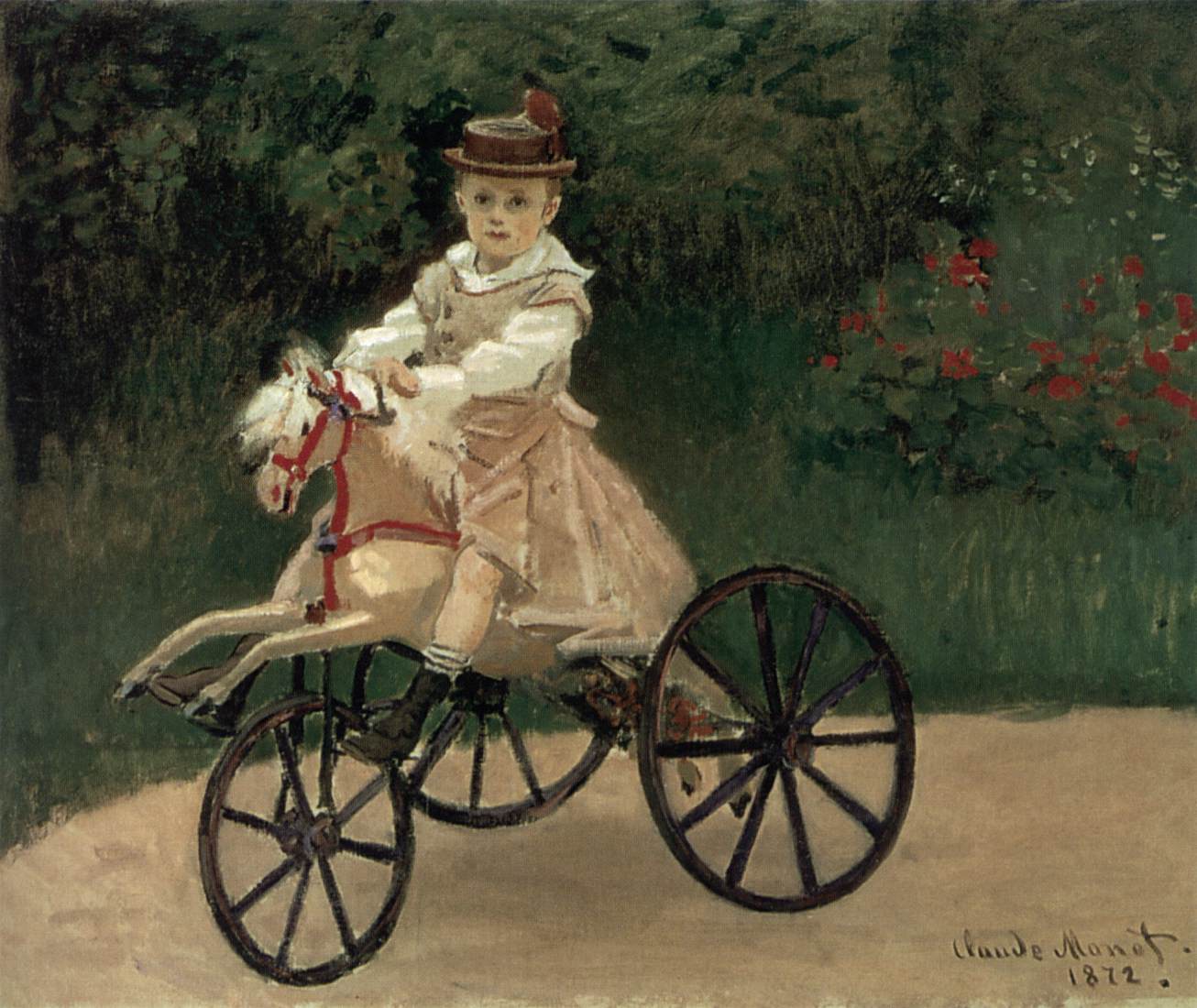 Jean Monet on his Mechanical Horse