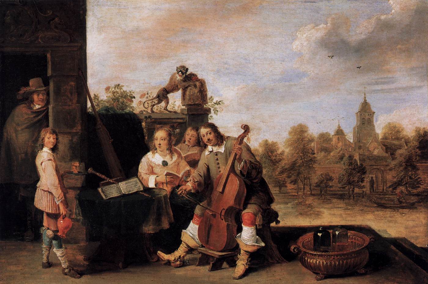 הצייר ומשפחתו