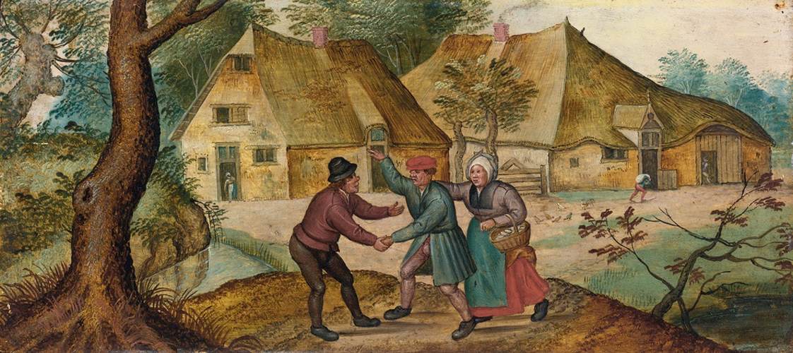 Peasants Greeting Each Other