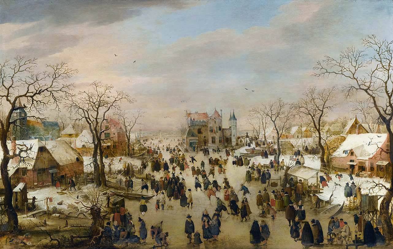 A Panoramic Winter Landscape