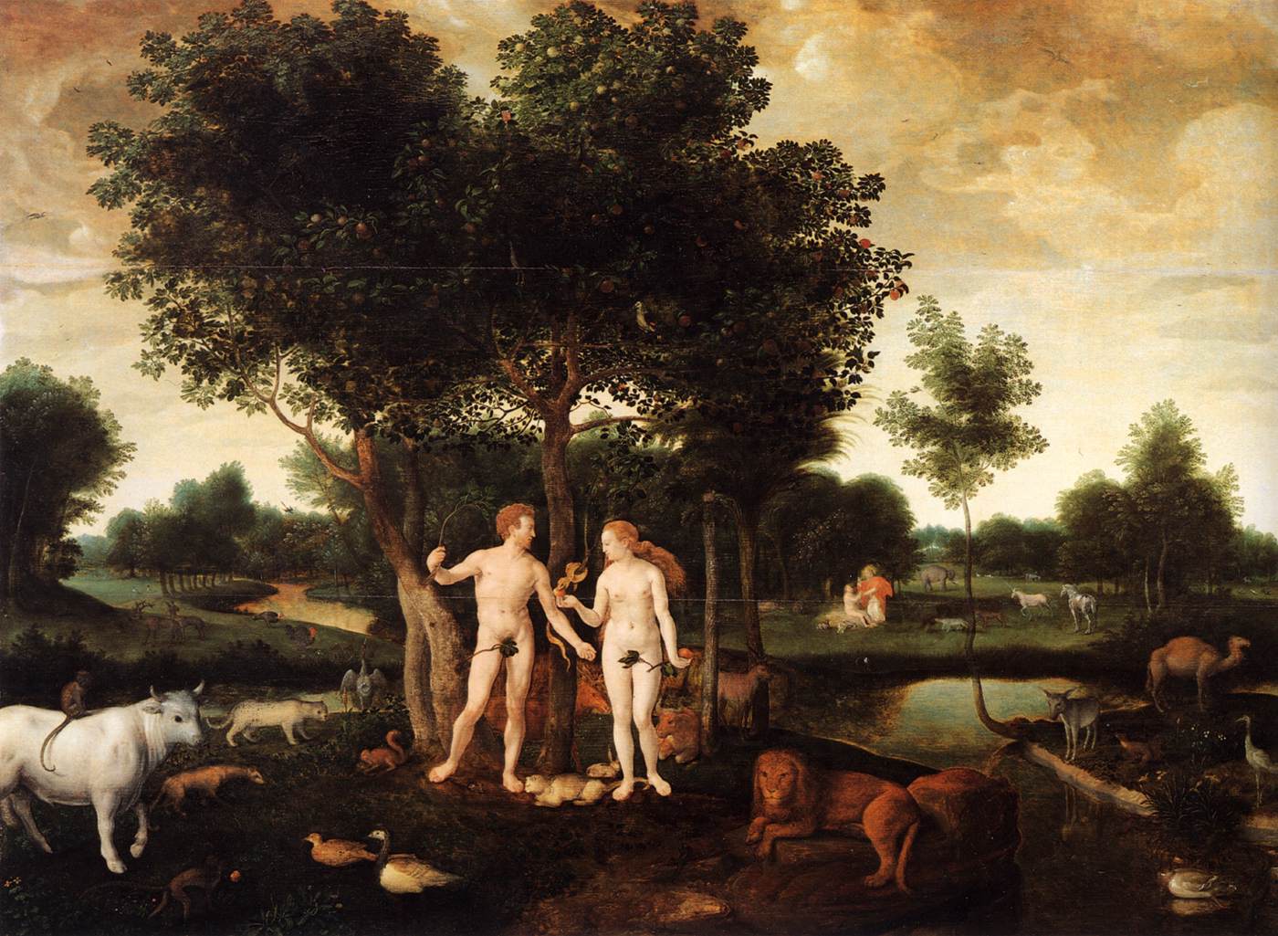 Paradise with The Creation of Adam and The Fall of Man