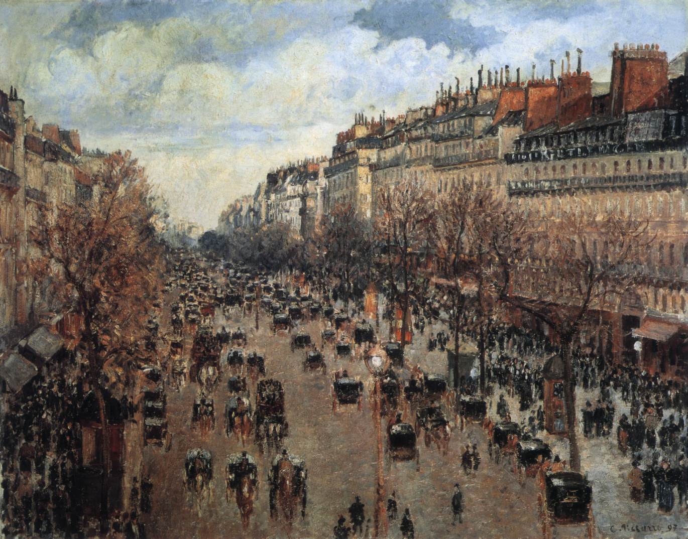 Boulevard Montmartre in Paris