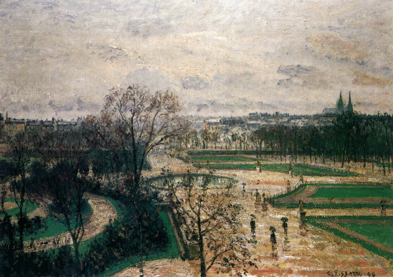 Tuileries Garten im Regen