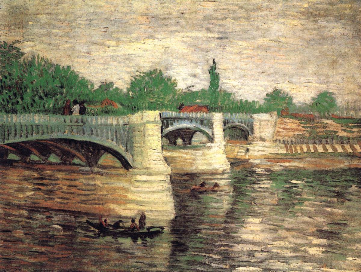 Die Sena mit dem Puente de la Grande Jatte