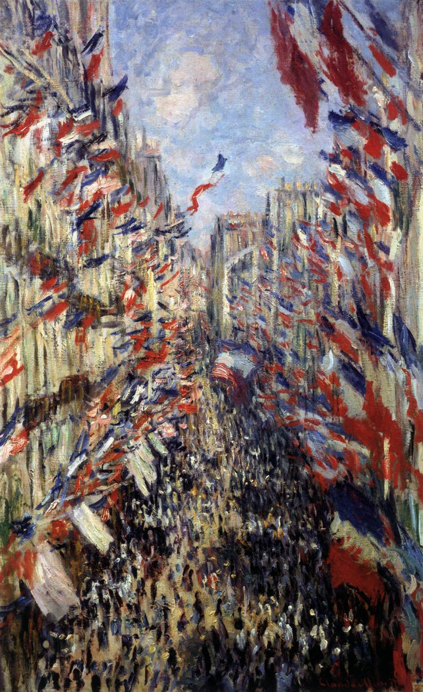 Rue Montorgueil à Paris, célébration du 30 juin 1878