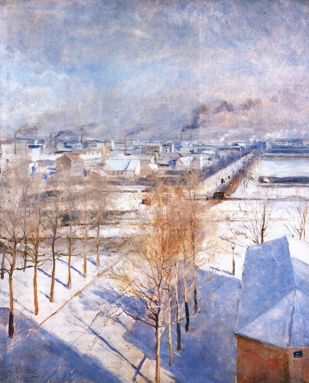 Paris dans la neige