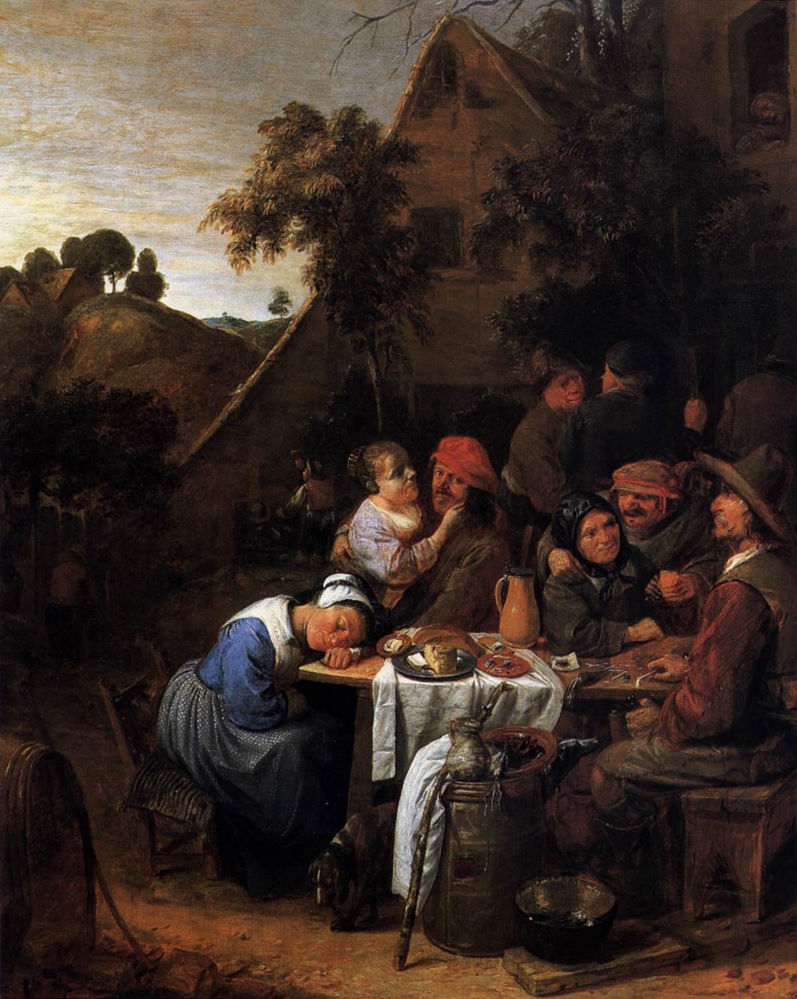 Peasants in Front of an Inn in La Aldea