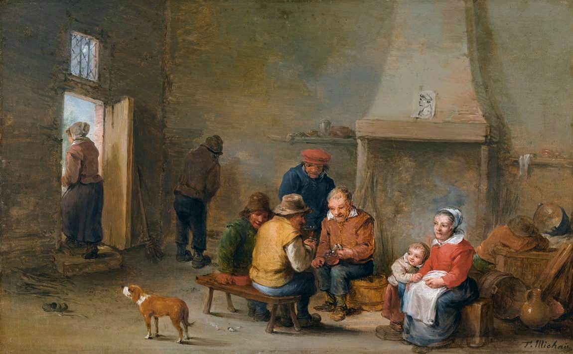 Peasants in an Interior