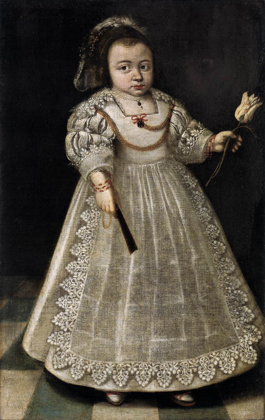 Sara de Peyster w wieku dwóch i pół roku