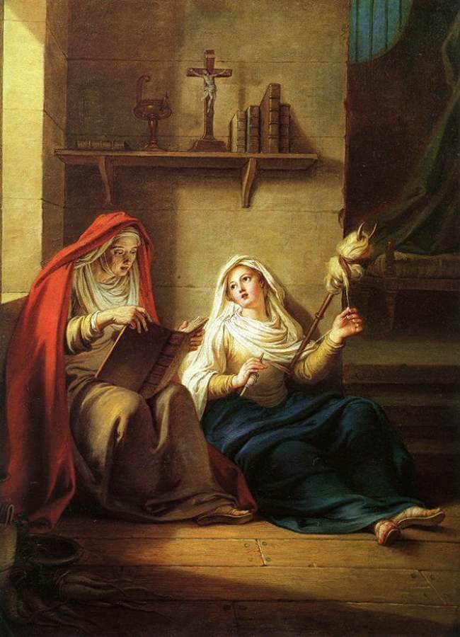 Saint Piamun and his Mother in an Egyptian Village