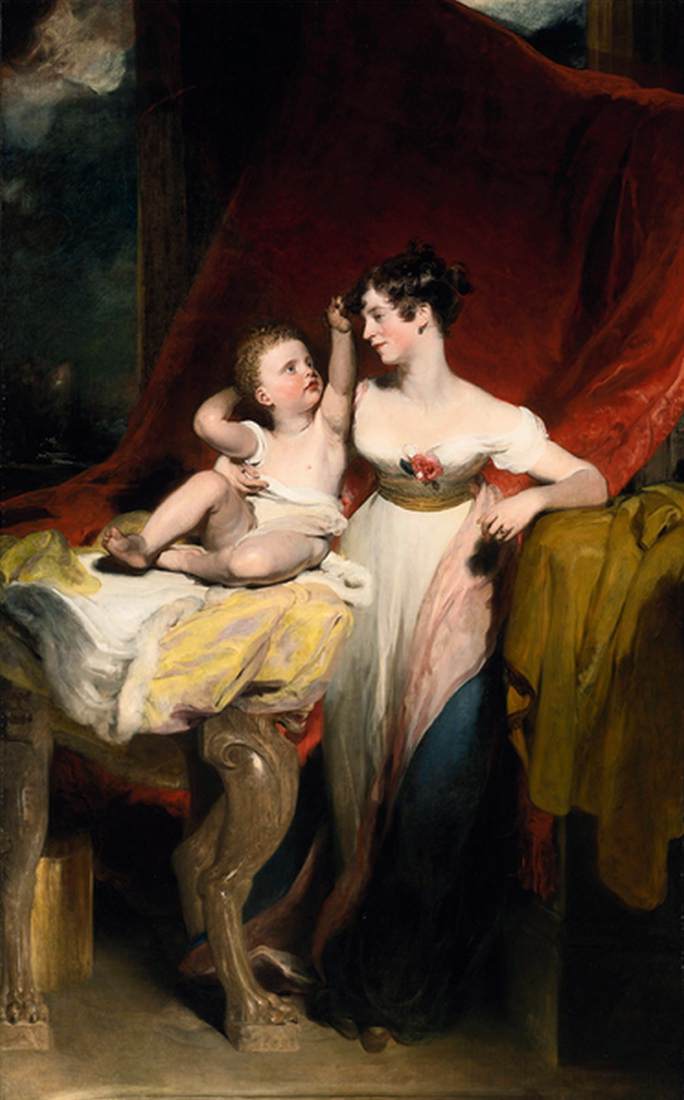 Portrait of La Vizcota Pollington with her Son Juan Carlos