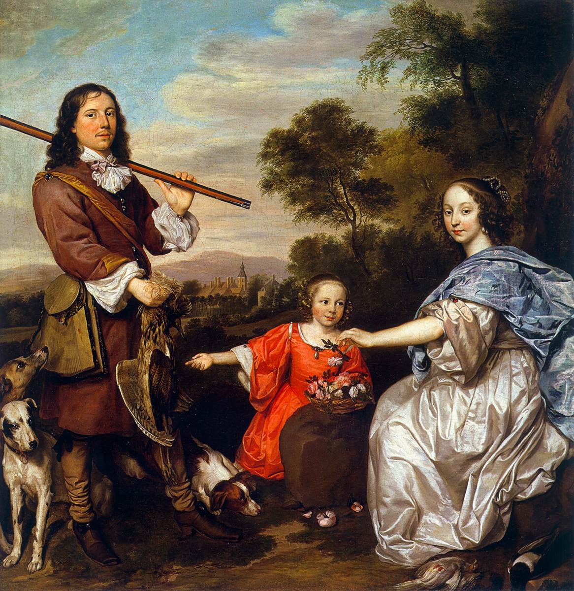 Matthijs Pompe Van Slingelandt y su Familia