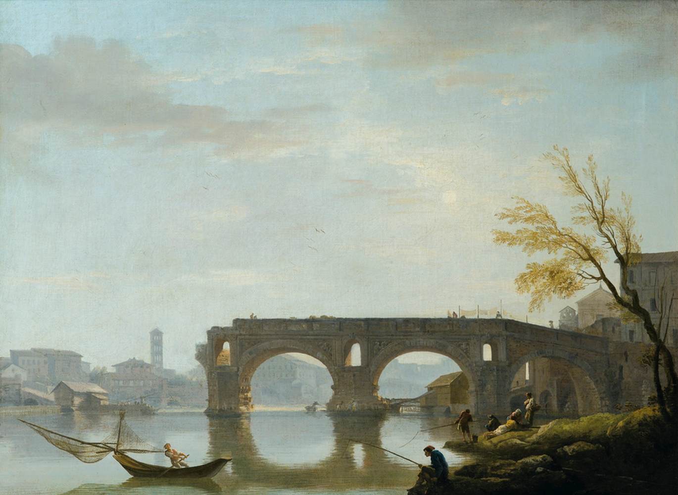View of the Rotto Bridge, Rome