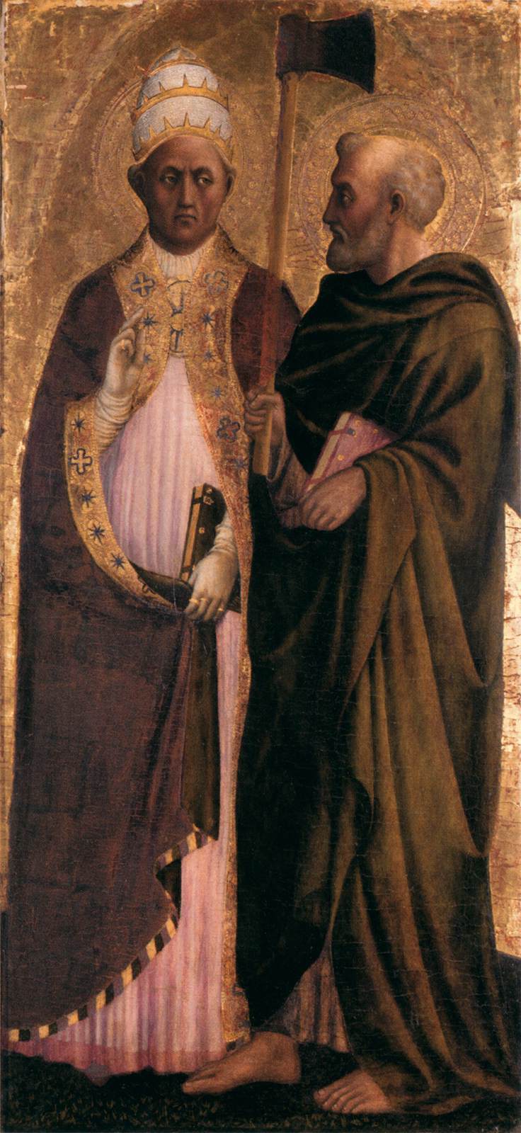 Le pape Gregorio El Grande et San Matthias