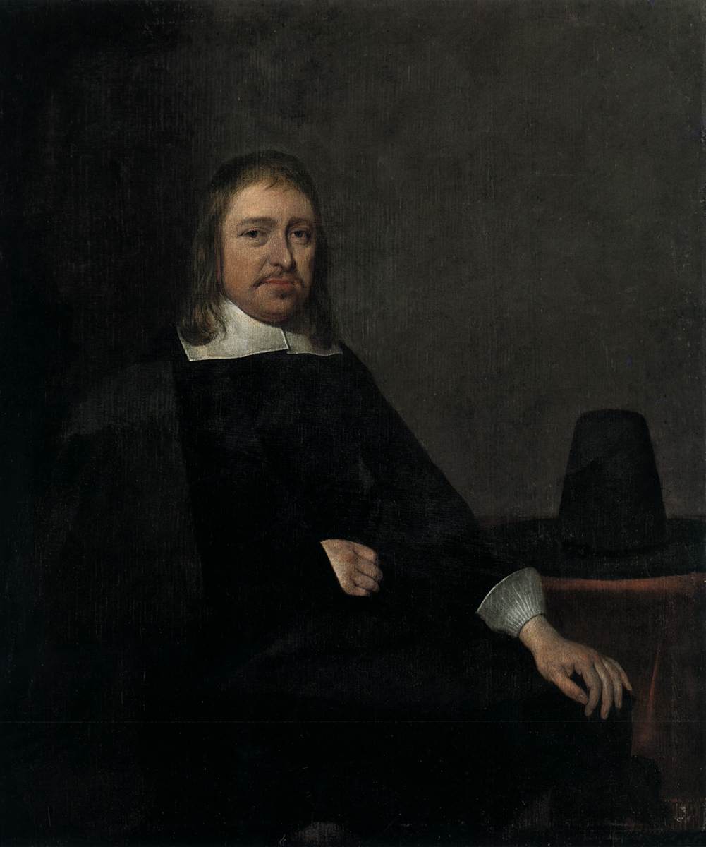 Porträt eines Mannes sitzt