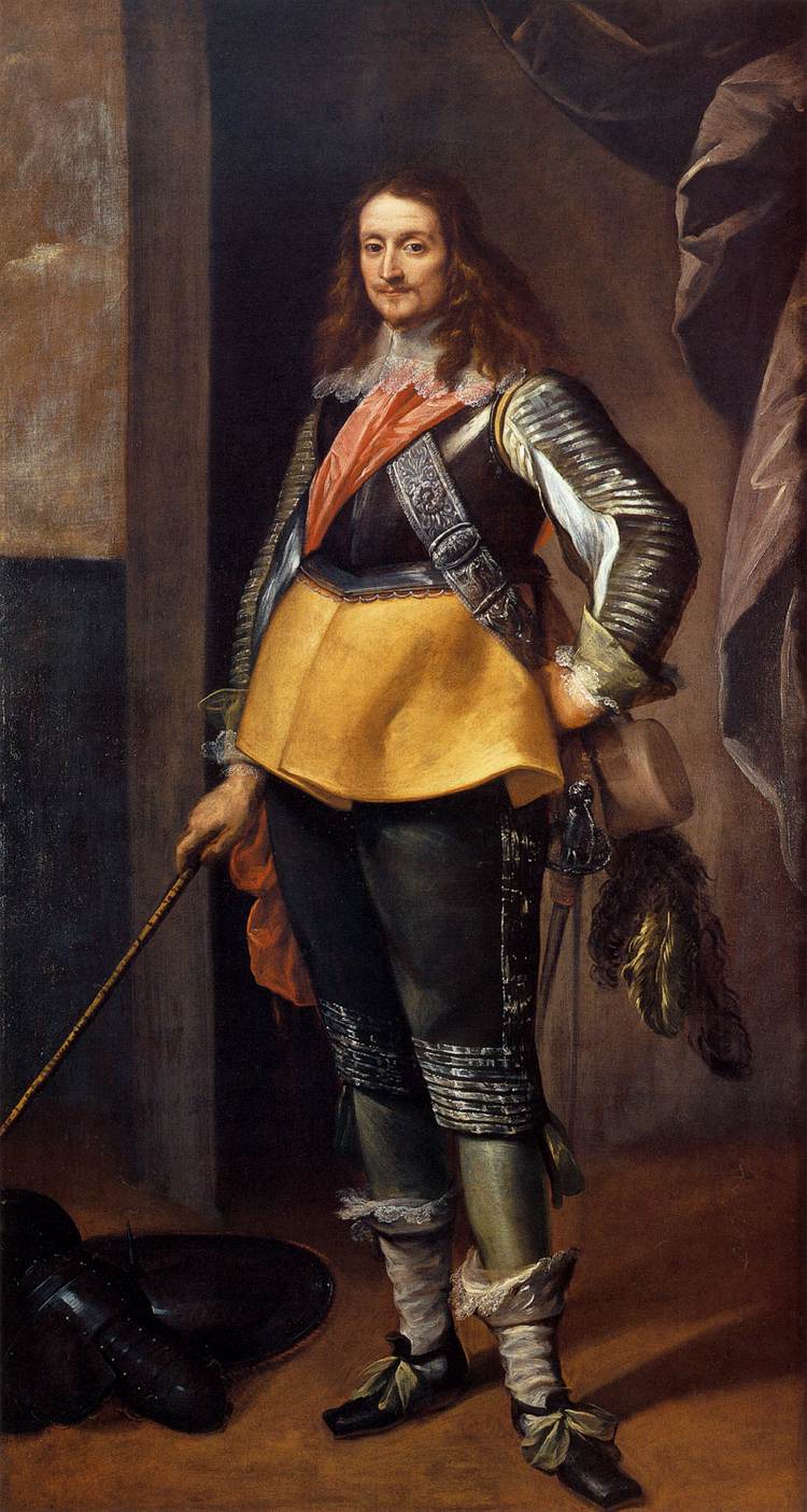 Portrait d'un chevalier avec armure