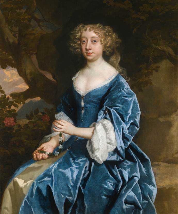 Portrait of a Lady in a Blue Dress