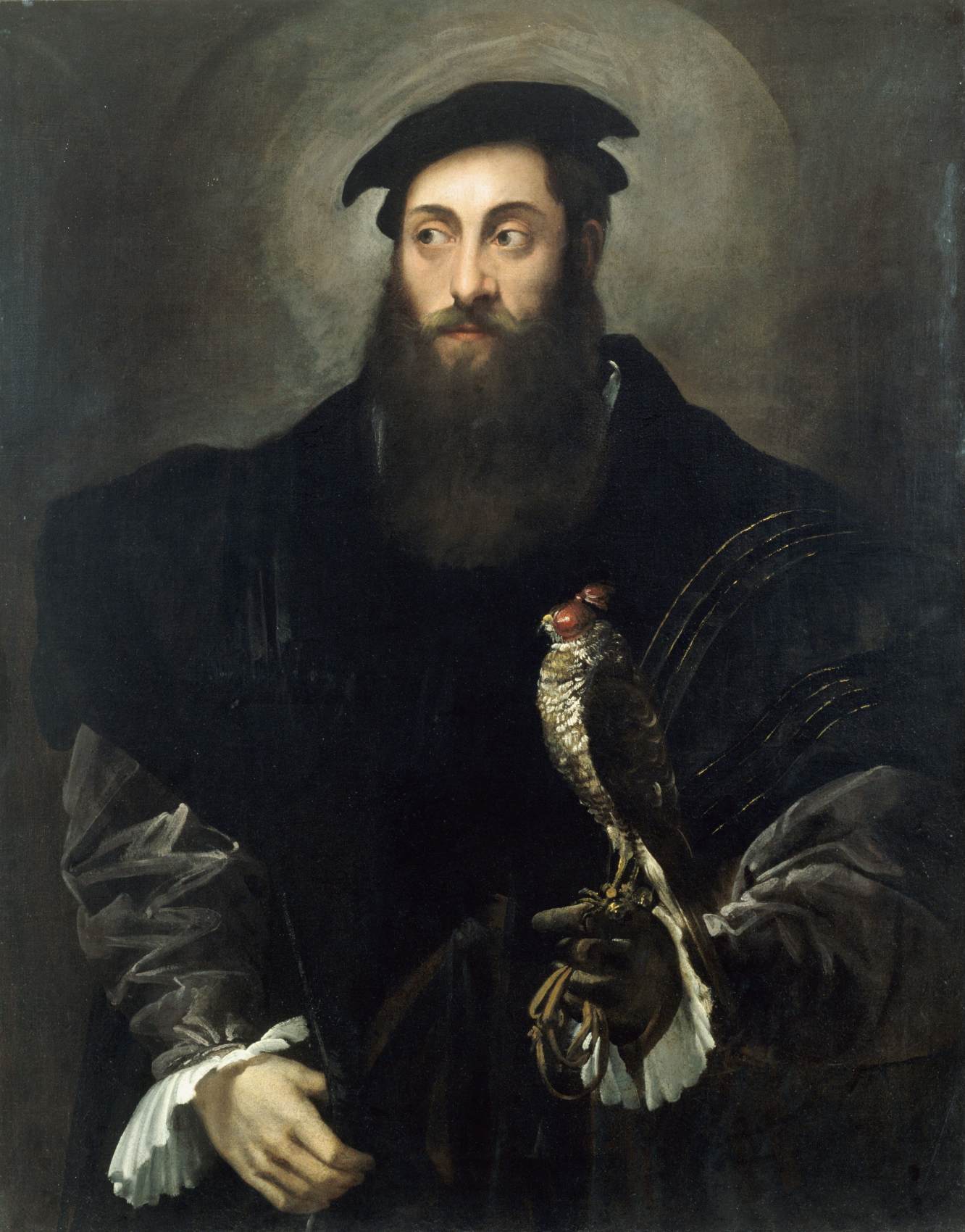 Portrait of a Knight with a Falcon