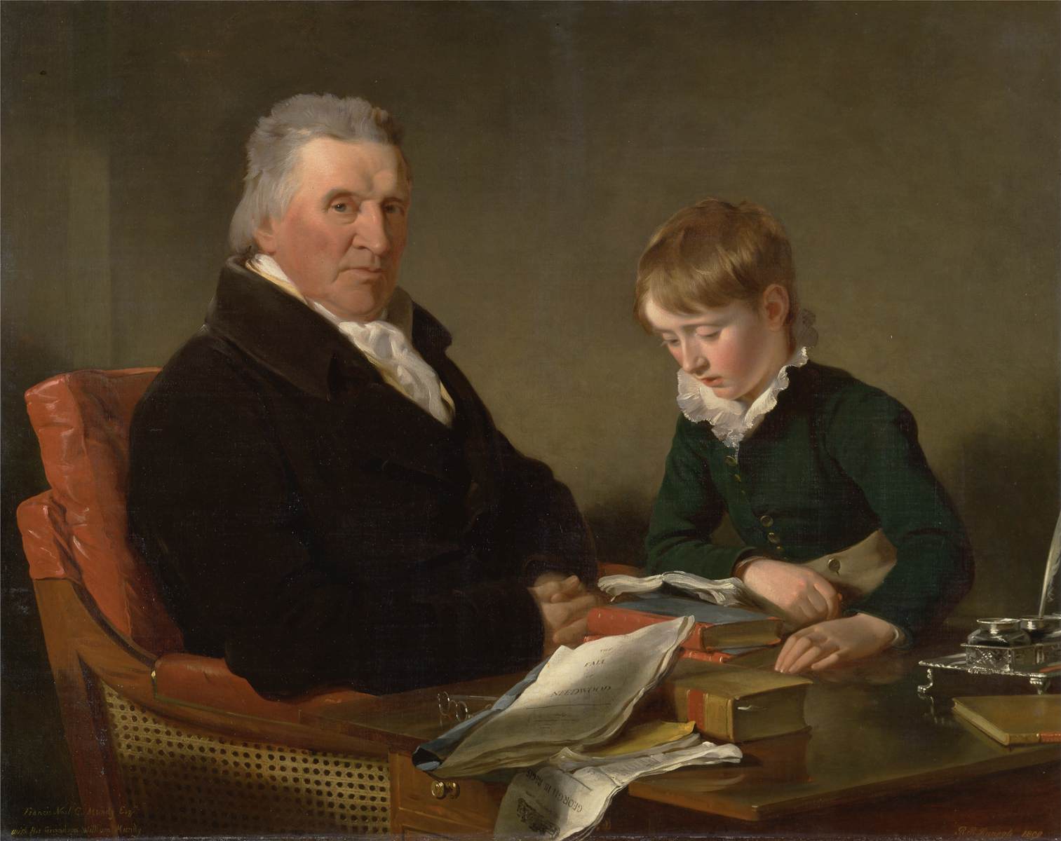 Francis Noel Clarke Mundy and his Grandson, William Mundy